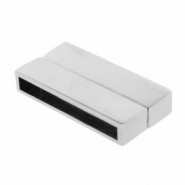 Metall Magnetverschluss Ø 34x4mm Antik silber  